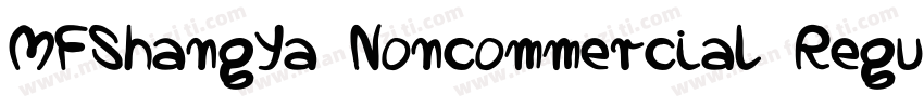 MFShangYa Noncommercial Regula字体转换